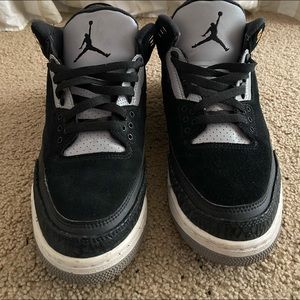 Jordan Retro 3 Tinker Black/Silver(Size 10)